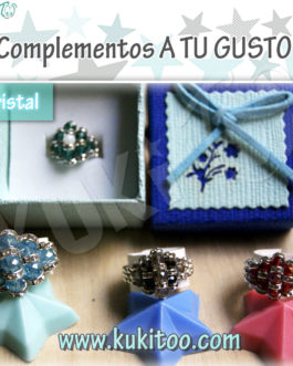 anillo cristal a tu gusto